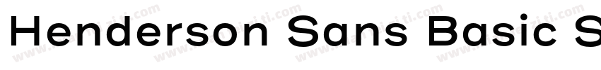 Henderson Sans Basic SemiBold字体转换